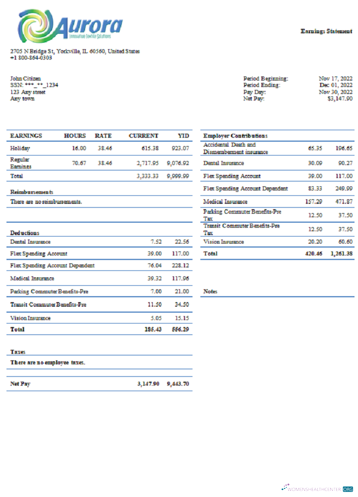 Download USA Aurora Specialty Textiles Group textile company Photoshop template